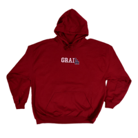 Image 1 of GRAILA BURGANDY HOODIE