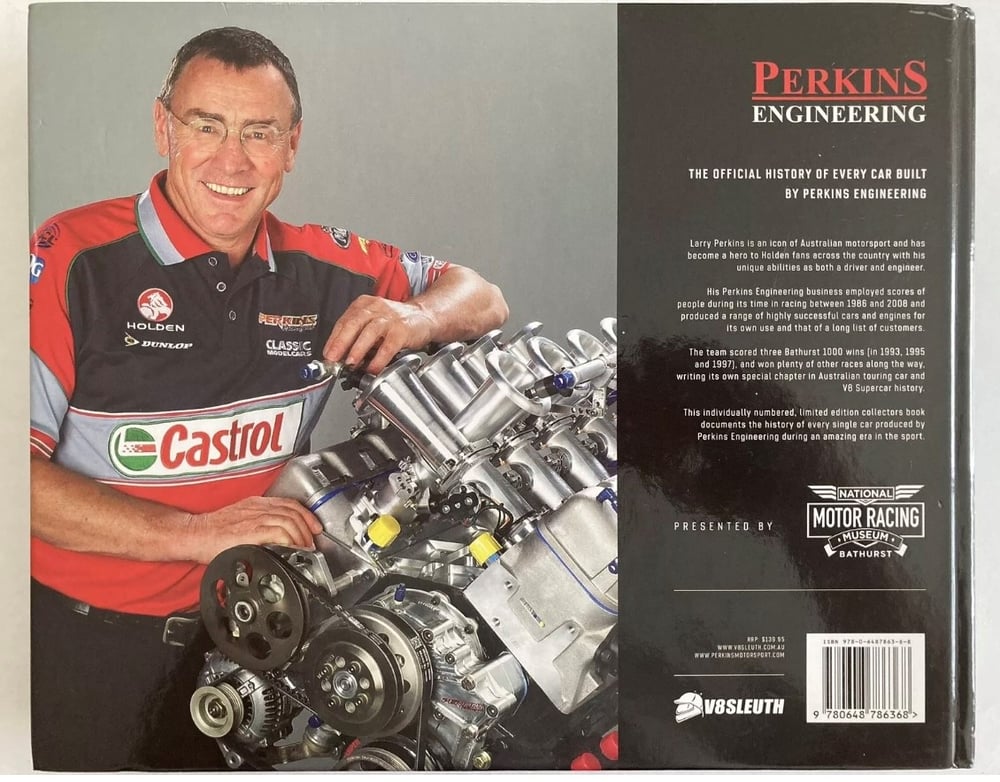 Image of PERKINS ENGINEERING - THE CARS 1986-2008 HISTORY BOOK. AUTOGRAPHED EDITION