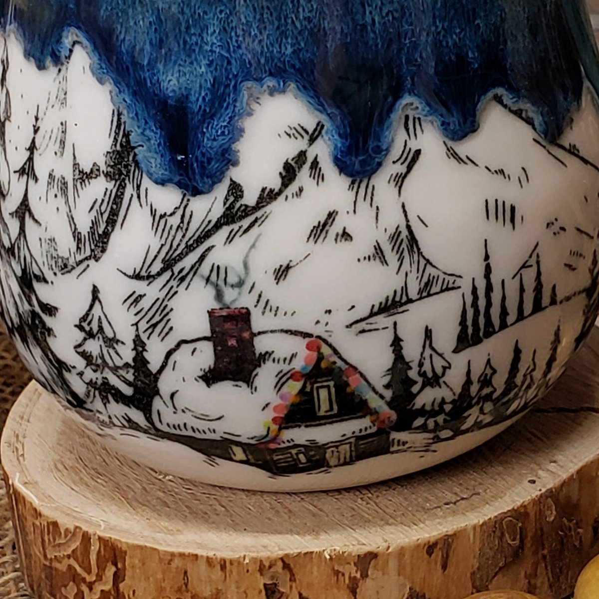 Image of Winter Hibernation mug with Twinkle Lights 12182401