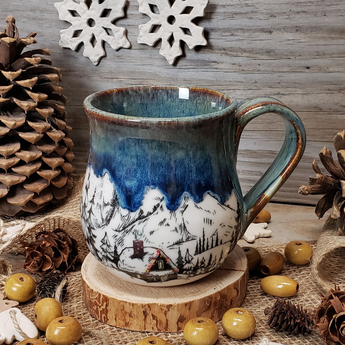 Image of Winter Hibernation mug with Twinkle Lights 12182401