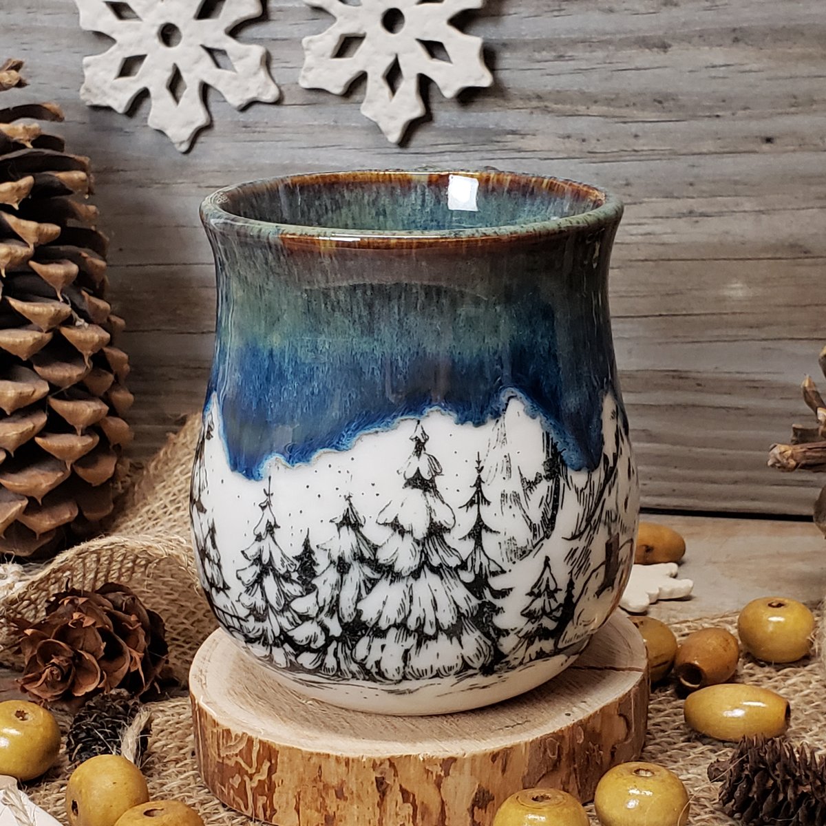 Image of Winter Hibernation mug with Twinkle Lights 12182401