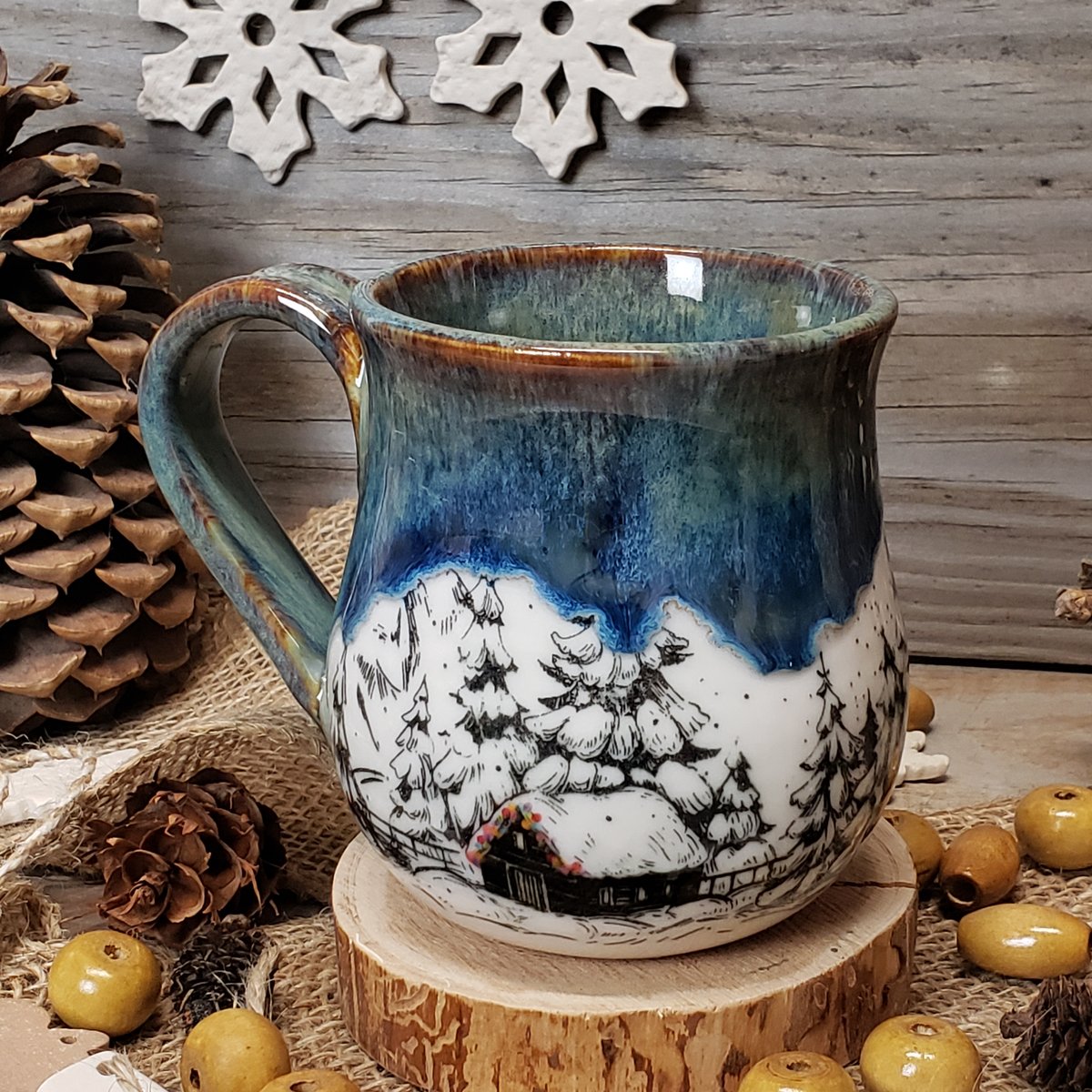 Image of Winter Hibernation mug with Twinkle Lights 12182401