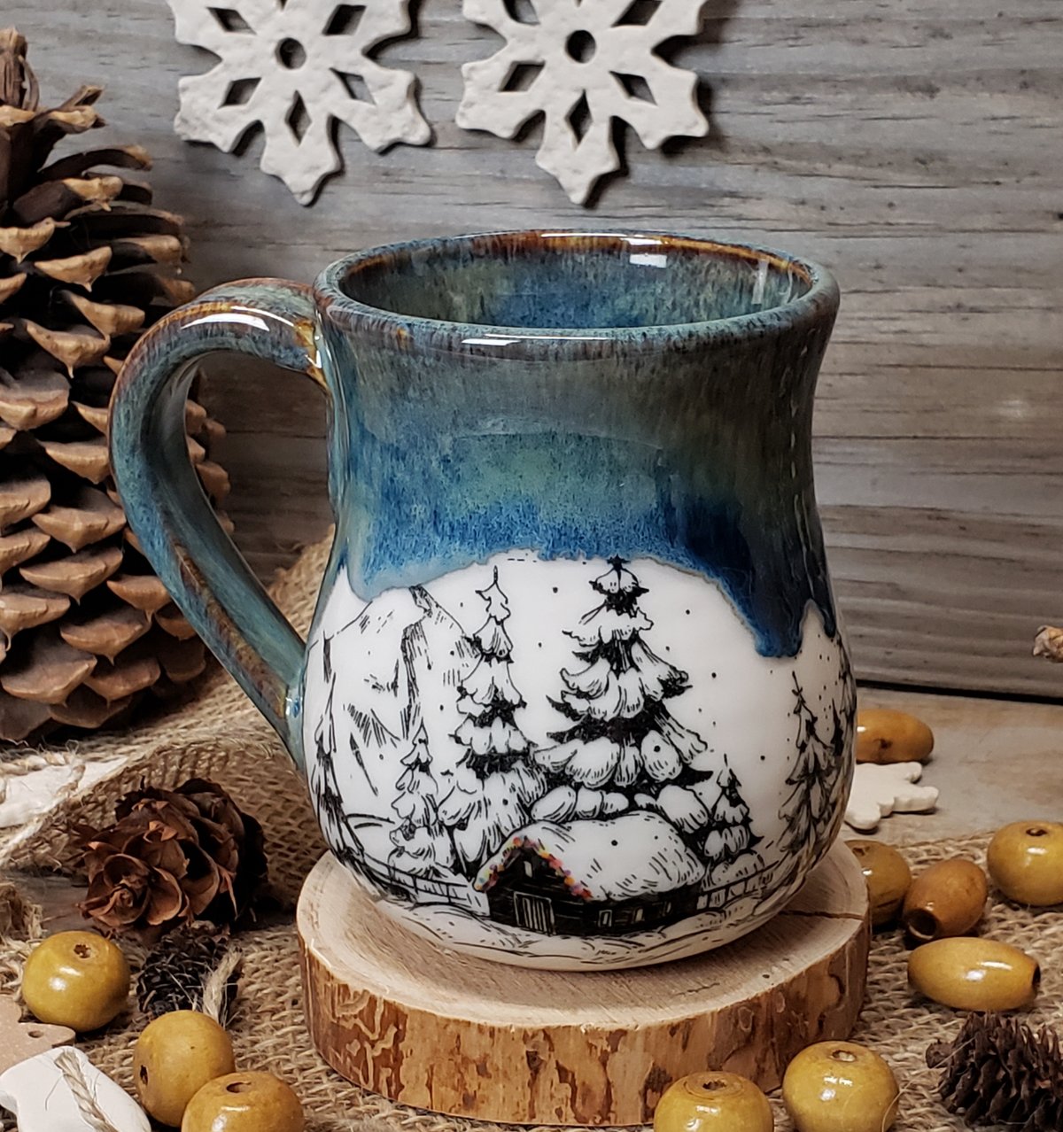 Image of Winter Hibernation mug with Twinkle Lights 12182402