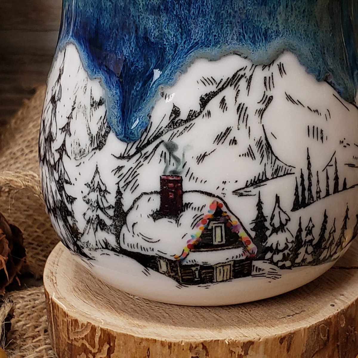 Image of Winter Hibernation mug with Twinkle Lights 12182402