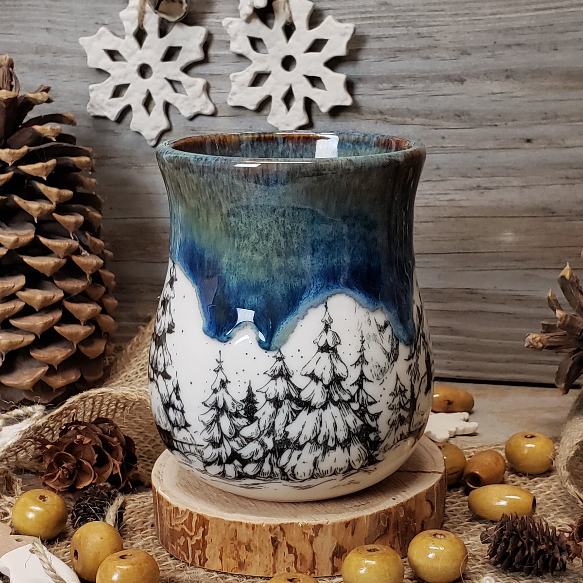 Image of Winter Hibernation mug with Twinkle Lights 12182402