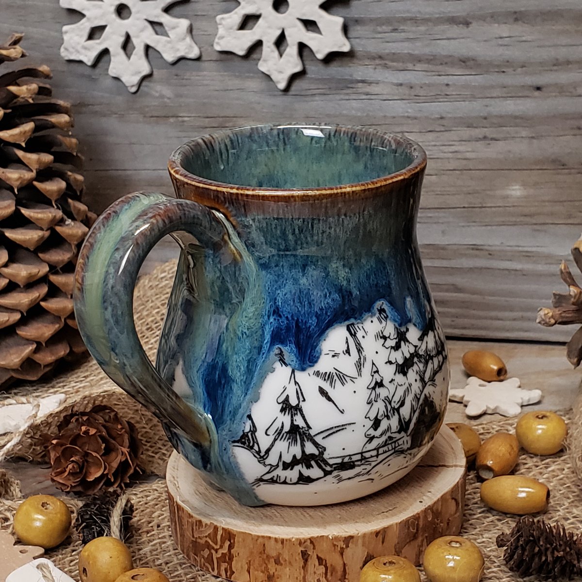 Image of Winter Hibernation mug with Twinkle Lights 12182405