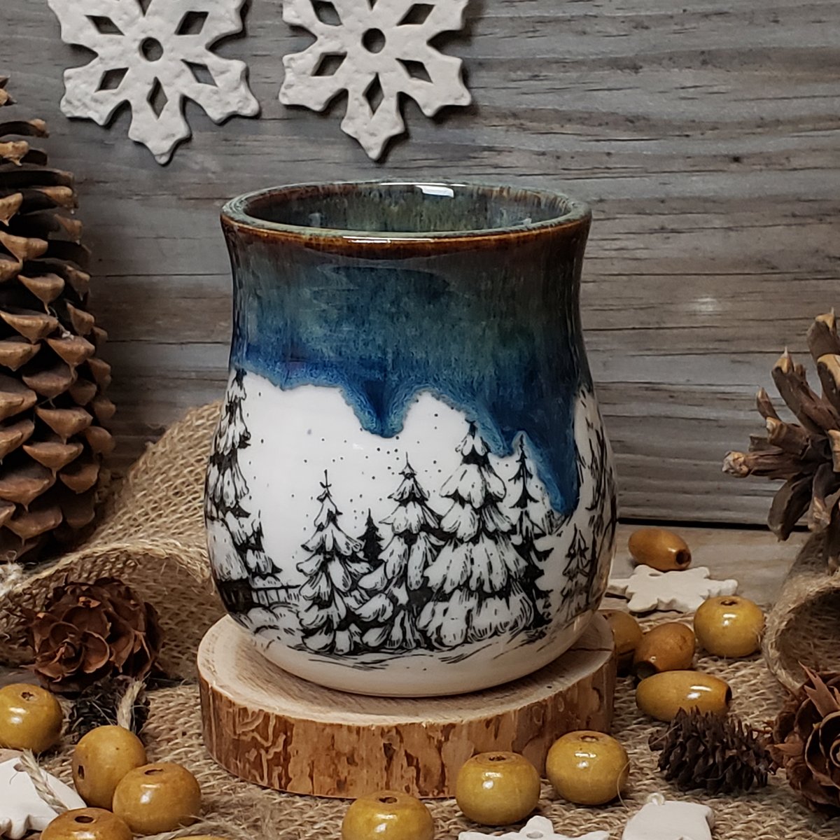 Image of Winter Hibernation mug with Twinkle Lights 12182406