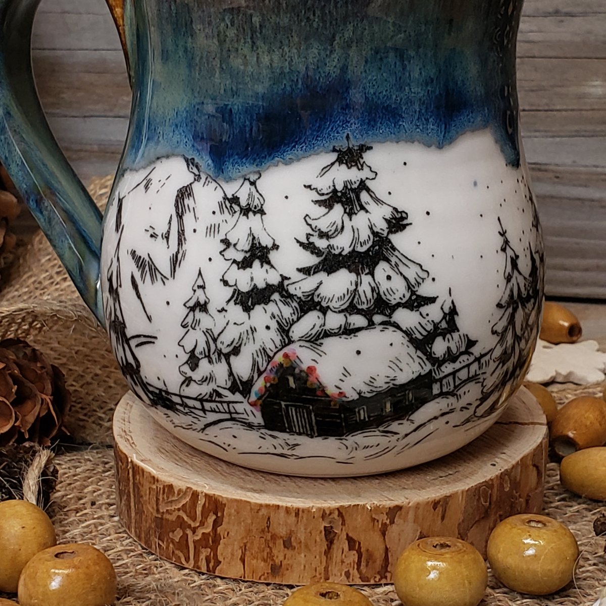 Image of Winter Hibernation mug with Twinkle Lights 12182406