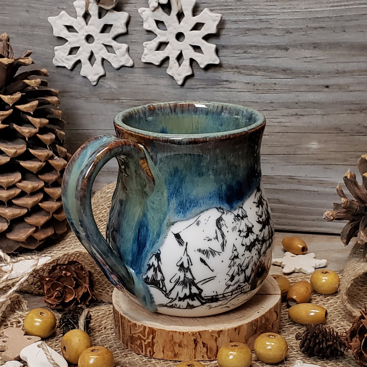 Image of Winter Hibernation mug with Twinkle Lights 12182406