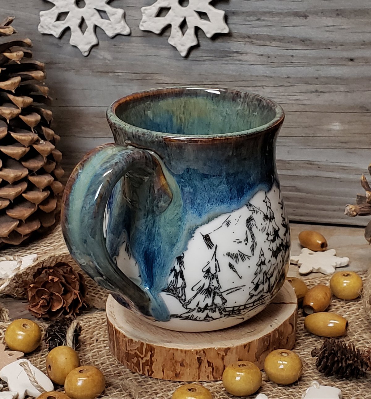 Image of Winter Hibernation mug with Twinkle Lights 12182407