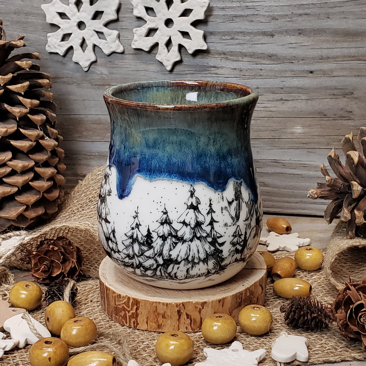 Image of Winter Hibernation mug with Twinkle Lights 12182407