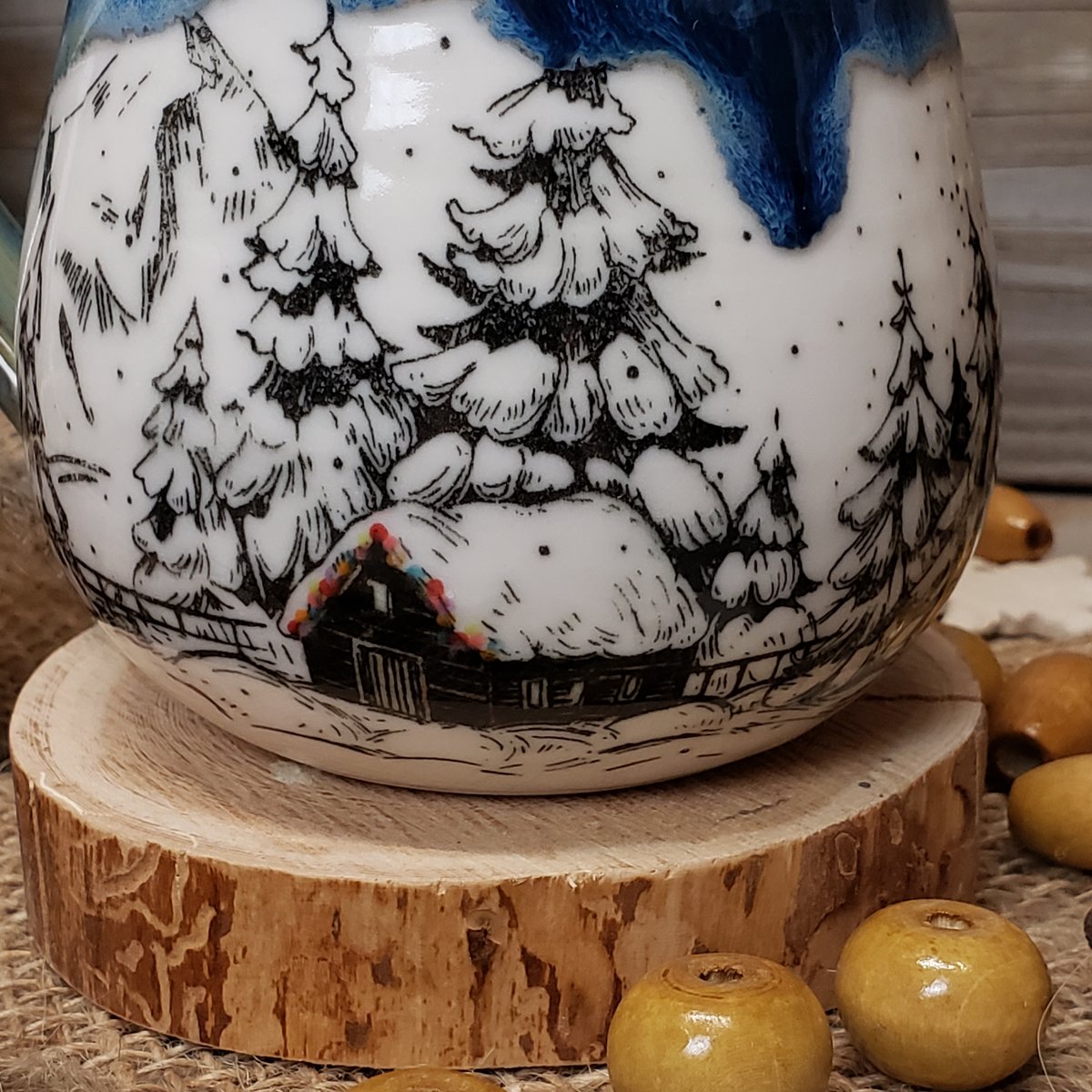 Image of Winter Hibernation mug with Twinkle Lights 12182407