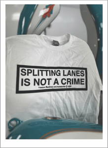 Image of Splitting Lanes is Not a Crime