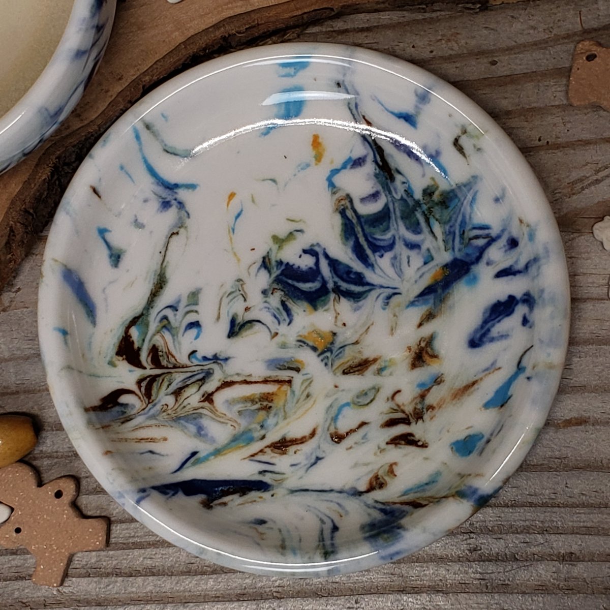 Image of Marbled Me Time 3-piece dish set 12182402