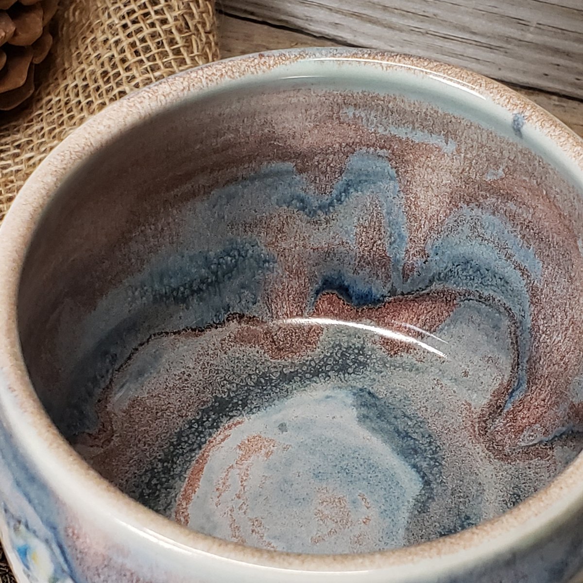 Image of Marbled Snack Bowl with Snack Tongs 12182403