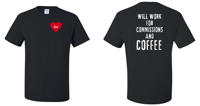 Image 1 of Commissions and Coffee Tee