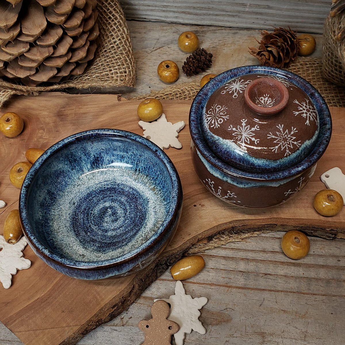 Image of 100ml Falling Snowflakes gaiwan and tea cup set 12182401