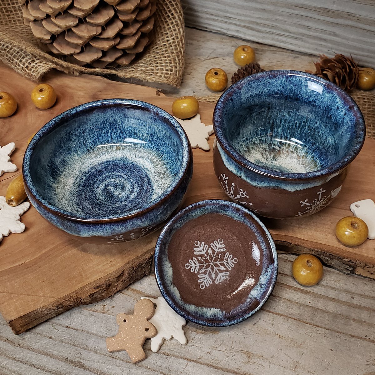 Image of 100ml Falling Snowflakes gaiwan and tea cup set 12182401