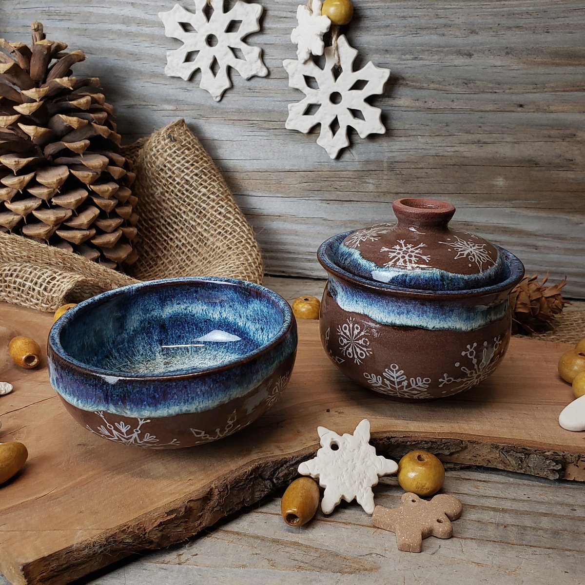 Image of 100ml Falling Snowflakes gaiwan and tea cup set 12182401