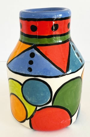 Image of Circles and Triangle Vase 13 - 2024