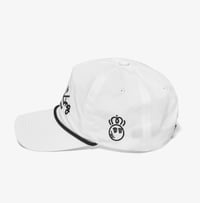 Image 2 of Malbon Roll King Nylon Rope Hat White [2024]