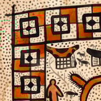 Image 2 of Original Painting - "Ma'a - Textile sacré du peuple Toraja 2" - 30x30 cm
