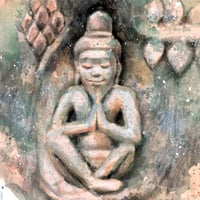 Image 2 of Original Painting - "Rishi" - 30x30 cm