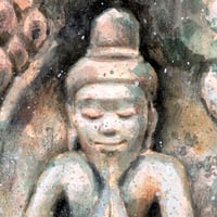 Image 3 of Original Painting - "Rishi" - 30x30 cm