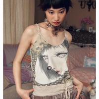 Image 1 of leele*niptong mouse girl face Sleeveless top