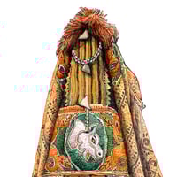 Image 3 of Original painting - "Deux Egungun à la fête vaudoue de janvier 2022 - 1" - Bénin - 30,5x40,5 cm
