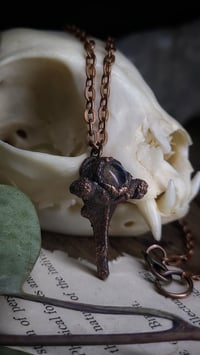 Image 3 of Labradorite and Vertebra Bone Pendant