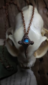 Image 5 of Labradorite and Vertebra Bone Pendant