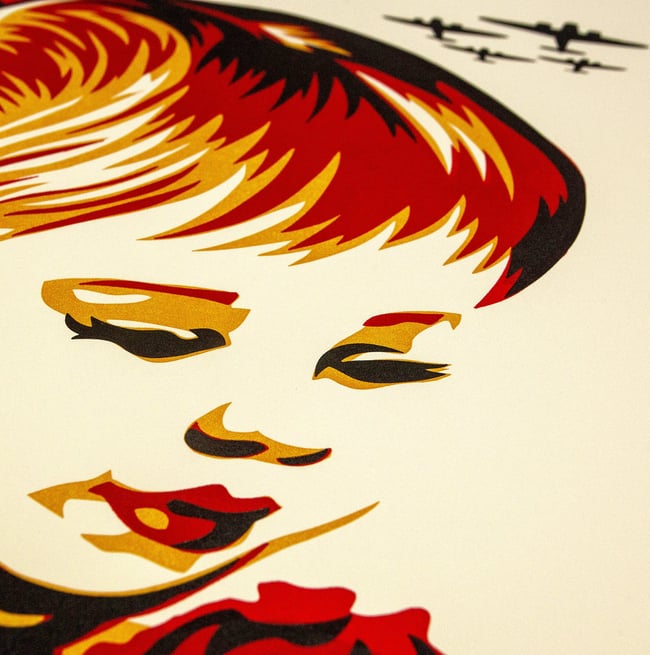 Shepard Fairey Obey War by Numbers Letterpress 2024