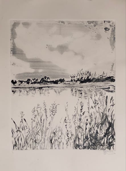 Image of ‘East Sussex Countryside’ monotype