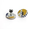 Medium Pattern Studs - Yellow