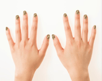 Image 2 of White Camo Minx nail art 