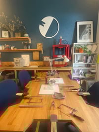 Image 3 of Make a Pair of Silver Hoop Earrings for 2 -5 people