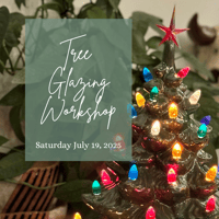 Image 1 of Lighted Christmas Tree Glazing Workshop | July 19th