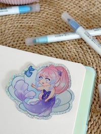 Kokomi glitter sticker