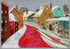 ‘Christmas Road’ -  - art quilt painting, 48x68 cm Image 7