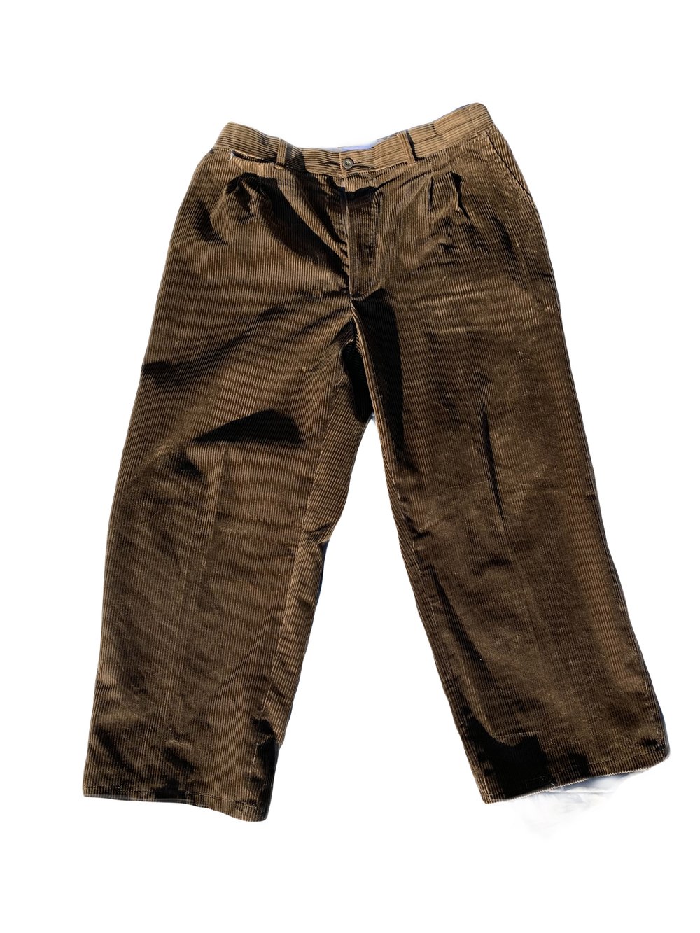 OLIVE CORDUROY 🫒 BROWN WORK PANTS