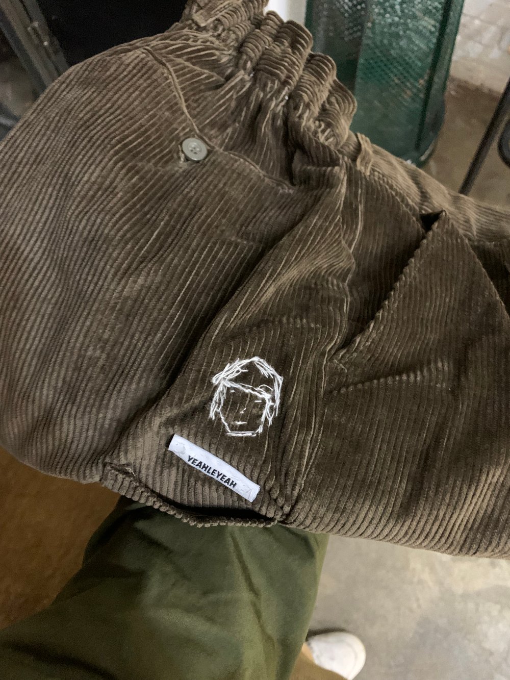 OLIVE CORDUROY 🫒 BROWN WORK PANTS