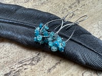 Image 1 of Apatite  Cluster Sterling Silver earrings. n48