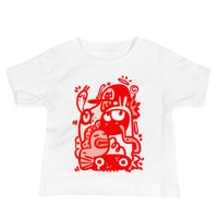 Image 4 of T SHIRT: BABY  - "FUNKY RED"