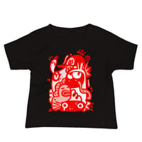 Image 2 of T SHIRT: BABY  - "FUNKY RED"