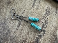 Image 1 of Amazonite Sterling Silver earrings. n144