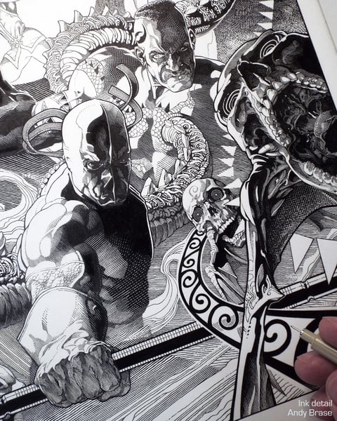 Image of <font color="yellow">*NEW</font> Calling Monsters (Ink)- 13x19 Limited Print (signed) 