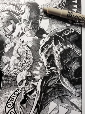 Image of <font color="yellow">*NEW</font> Calling Monsters (Ink)- 13x19 Limited Print (signed)