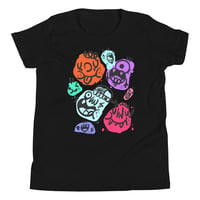 Image 1 of T-SHIRT : YOUTH - "HAPPY MONSTER FACES"