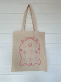 Image 5 of Coquette Bunnies totebag